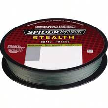 Spiderwire Stealth Superline Trenzada - Alta resistencia y bajo visibilidad para pesca en aguas claras - Verde musgo - Ver 2