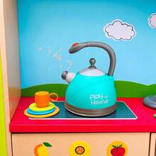 Tetera de Agua Juguete Infantil con Efecto de Vapor, Juguetes Chef, Accesorios y Utensilios de Cocina para Niños, Cocina de Juguete, Desarrollo Infantil, Creatividad Niños, Juguete Niña Niño, Aprendizaje y Diversión, Juguetes para Niños, Regalo Navidad - Azul Cadete - Ver 7