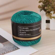 1 Roll, 120m Multicolor Metallic Yarn, Suitable For DIY Handmade Crochet, Gift Wrapping, Christmas Decorations - Handicrafts And Holiday Items, Lace And Home Decor For Christmas Decoration Making - Multicolor - View 19