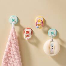 3pcs Heavy Duty Adhesive Hooks, Waterproof Wall Hooks For Bathroom, Kitchen, No Drilling Required