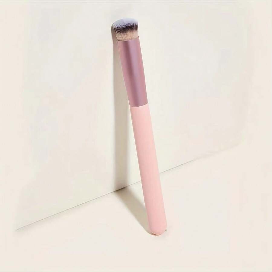 New 1-Piece Pink Concealer, 270s, Pink Acne-Prone Eye Socket Brush, Blending Brush, Professional Makeup Tool. - Pink - View 1
