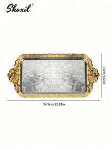 shoxil 1个太阳图案托盘，可作珠宝托盘、装饰托盘、化妆品托盘，带把手设计，方便收纳和展示珠宝，多功能托盘，适用于家居装饰和收纳 - 托盤 - 查看 11