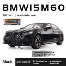 1:24 BMW I5 M60 Xdrive Power Alloy Metal Diecast Model Car Sound & Light Outdoor Collection Hobby Decorative Ornaments Present - hộp màu xanh - Xem 4