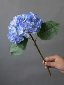 1pc New Hydrangea Artificial Flower, Living Room Decor, Floral Arrangement, Photography Prop - Multicolor - View 11