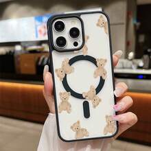 Funda Magnética para Teléfono Compatible con iPhone 17 Air/16/15/14/13/12/11 Pro, Pro Max, Plus, X/XS/XS Max, Compatible con Samsung Galaxy S22/S23FE/S24FE Plus, Ultra, Marco de TPU + Marco de Lente Independiente, Anillo Magnético Incorporado Adsorción Instantánea MagSafe, Serie de Colores Macaron, Combinaciones de Múltiples Colores - Negro - Ver 2