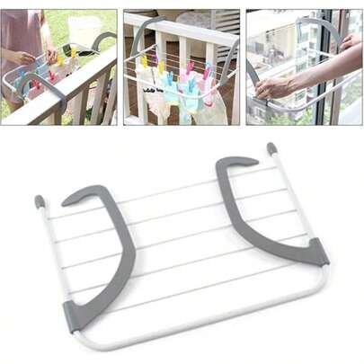 Tento multifunkční skládací sušák na prádlo je vhodný k sušení ponožek, spodního prádla, ručníků, kalhot a dalšího oblečení. Je to skládací sušák na prádlo, sušák na radiátory, úložný stojan, speciální háček na tyč na sušení ručníků na trubky radiátorů, sušák na balkonové prádlo, multifunkční skládací sušák na pleny, spodní prádlo a ručníky na venkovní parapet. Není nutná žádná instalace.