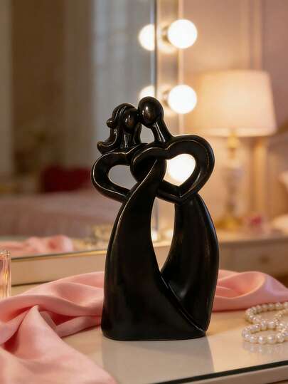 1 st 8,25" romantiskt par som omfamnar hjärtformad dekor, evig kärlek helande par heminredning - heminredning, festdekorationer, jul, thanksgiving, alla hjärtans dag, bröllop, ramadan, eid, årsdag, omtänksam romantisk present