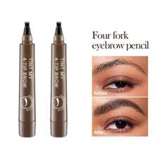2支装染眉膏，持久防水防晕染，易于使用，色彩丰富，适合所有肤质，价格实惠，情人节礼物，旅行必备，房间装饰，情人节礼物，便宜好物，房间装饰，1美元商品，度假必备，女士礼物，卧室装饰，情人节，99美分 - 棕色 - 查看 2