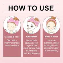 Jelly Gel Mask With Salmon DNA Collagen, Overnight Face Mask For Glass Glow Skin, Hydrating, Firming & Elasticity Boost, Korean Skincare, Ideal For Women, Gift, Holidays & Daily Use - 1盒/4個 - 查看 9