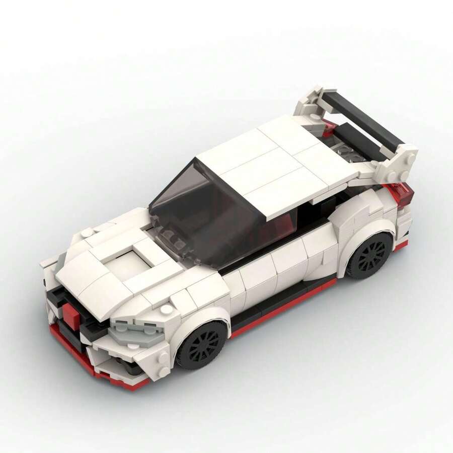 Adult Block Vehicles - White - View 1