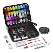 97/85/36件套便携式缝纫工具包，家用缝纫工具套装，缝纫盒 - 黑色 - 查看 9