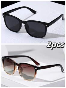 1*黑框/全灰+1*漸層茶框/漸層茶片