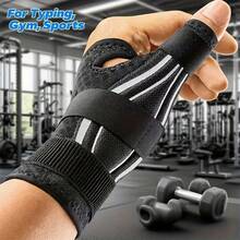 Qing1 Ergonomic Wrist Brace With Thumb Support - Carpal Tunnel Wrist Brace With Adjustable Thumb Support, Suitable For Left Or Right Hand.270°   Wrap Design With 3 Straps To Ensure A Perfect Fit. - 玫瑰紅 - 查看 5