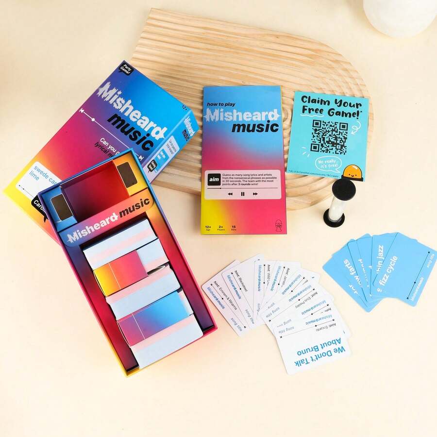 Funny Music Cards 2025 Misheard Music Game - Must-Have Holiday Party Toy Thanksgiving Gift Cyber Monday - Thẻ nhạc - Xem 1