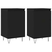 Larryhot Credenze 2 pz Nere 40x35x70 cm in Legno Multistrato,Robusto e durevole, facile da montare, la scelta ideale per l'arredamento della casa - Castano - Visualizzare 2