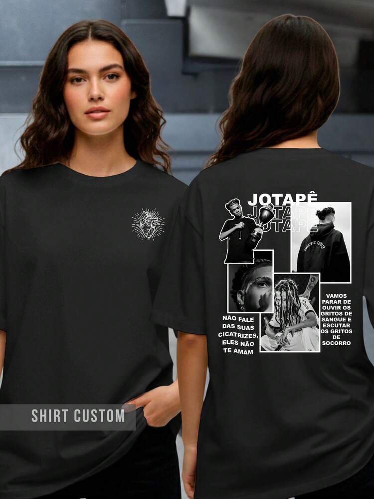Jotape Rapper Album T-Shirt Until The Last Rhyme Rap Battle Vintage Style - 黑色 - 查看 2