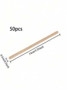 100pcs/50pcs/20pcs Beauty Hair Removal Wooden Stick Care Tools, Disposable Wooden Stick Hair Removal Wax Preparation And Application Tools, Wooden Chips