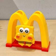 1pc Cute Cartoon Spongebob Toothbrush Holder Multifunctional Bathroom Toothbrush Stand Organizer - Multicolor - View 3