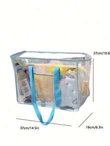 Pack Light And Travel Smart With This 1pc Beach Mesh Bag - Perfect For Family Vacations! - Multicolor - View 4