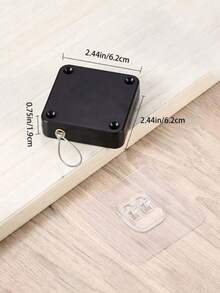 1个/2个免钻孔加厚拉绳滑动门闭门器，轻便自动自闭门器 - 彩色 - 查看 8