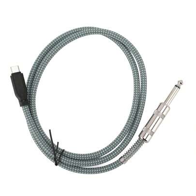 Tissting De Audio 6.35 Mm A USB C 5m (16.4 Ft) - Conector Chapado En Oro, Plug And Para Instrumentos Musicales Y Dispositivos Con USB C, Paraúsicos Y Aficionados