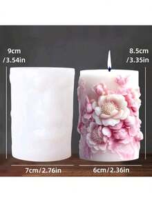 DIY handgehaltene Rose Silikon Kerzengießform - hitzebeständig, leicht zu entformen, geeignet für duftende Wachse und dekorative Gipshandwerke - ideales Geschenk für Feiertage