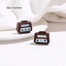 Bộ 2 món mô hình nhà cửa thu nhỏ, trang trí DIY, gồm TV cổ điển, điện thoại, máy ảnh, đàn piano, máy hát đĩa than, máy đánh chữ, vali, phụ kiện nhà búp bê, quà tặng sinh nhật bạn bè, đồ trang trí thủ công. - Nhiều màu - Xem 10