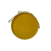 Turmeric-Colored Metal Decorated Milk Jar Vase, Vintage Distressed Iron With Jute Rope Tie, Printed With "Hello Sunshine" Text And Floral Pattern, Brings Fresh And Vibrant Atmosphere. Can Be Used As A Vase For Spring Branches And Dried Flowers, Or As A Storage Jar, Suitable For Desk, Windowsill Decor, Spring Home And Store Display. - Yellow Double-handled Milk Jug - View 5