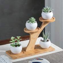 1pc Multi-Tier Succulent Plant Stand, Desktop Organizer Rack For Living Room, Office, Balcony, Thickened - Multicolor - View 7