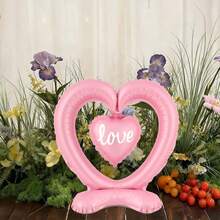 Bóng bay hình trái tim lớn có chữ "Love" - Kích thước 18"/45", chất liệu giấy bạc bền chắc, có thể tái sử dụng cho sinh nhật, đám cưới, ngày Valentine, kỷ niệm, bóng bay sinh nhật | Thiết kế hình trái tim | Chắc chắn và bền - Nhiều màu - Xem 13