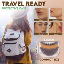 New Lymphatic Contour Face Brush, Lymphatic Drainage Massager For Face, Dry Brushing Face Brush, Chin & Jawline Sculpting, Ergonomically Designed To Fit The Skin Precisely And Relieve Fatigue - 彩色 - 查看 7