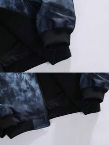 2-In-1 Men's Jacket, Reversible Loose Fit Hooded Outerwear, Couple Style, Spring/Autumn - Baby Blue - View 7