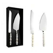 2 Sets Of Stainless Steel Baking Utensils, Ceramic Handles, Cheese And Bread Knives, Shovels, Suitable For Pizza, Cakes, Cakes, Bread, Ideal Restaurants, Weddings, Birthday Parties, Dessert Cake Knives, Pizza Shovels, Kitchens - Multicolor - View 9