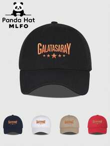 MLFO 可调节轻便加拉塔萨雷队徽印花软顶棒球帽，透气舒适，弯檐设计，男女通用运动帽，适合足球、高尔夫、徒步、露营和休闲户外活动，也适合球迷和日常佩戴。 - GALATASARAY - 查看 3