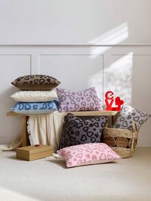 1 chiếc vỏ gối trang trí hình trái tim bằng vải nhung mềm mại, mặt trước bằng vải jacquard, mặt sau bằng vải lông cừu, vỏ gối vuông, vỏ gối trang trí nhà cửa dịp lễ, chất liệu nhung mềm mại, trang trí hiện đại cho ghế sofa, phòng ngủ. - Màu Hồng baby - Xem 8