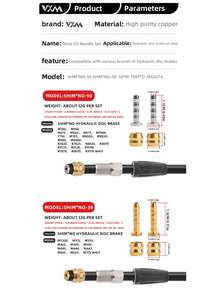 VXM Bicycle Oil Needle, Oil Tube Universal Disc Brake Adapter, Olive BH59/90 Installation Tool For Mountain And Road Bikes - Multicolor - View 6