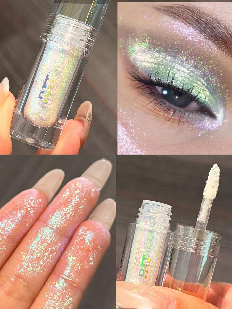 Romantic Beauty RMT: Liquid Eyeshadow With Pearl And Shimmer Effect, Brightens Eye Area Skin, Long-Lasting And Smudge-Proof, Lightweight And Easy To Apply, Suitable For Daily And Party Makeup, Mother's Day Gift, Ideal For Mothers, Wives, Sisters, Girlfriends - Highlighter Eyeshadow - 16 - 查看 1
