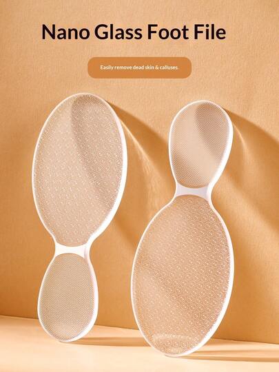 Pilnik do stóp Nano Glass Foot: profesjonalne narzędzie do pedicure, usuwające martwy naskórek i odciski, delikatna nanokrystaliczna powierzchnia ścierna, ergonomiczny uchwyt, odpowiedni do mokrych i suchych stóp, gładkie pięty jak w salonie w domu
