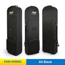 PGM Golf Travel Bag With Wheels, Single Layer Foldable Golf Bag Carrier, HKB002 - Black - View 1