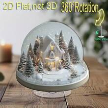 2D平面非3D圣诞树雪球亚克力装饰品 - 非常适合桌面装饰，是圣诞节、冬季、感恩节和生日的理想之选 - 也适用于派对、客厅、卧室、门廊、圣诞装饰、冬季装饰等场合。 - 彩色 - 查看 8