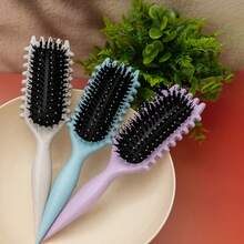 0150623540004 Upgraded Hollow Hair Curling Comb, Featuring Special Comb Teeth Design, Hollow Structure For Quick Hair Drying Without Damaging Hair Texture. Particularly Suitable For Curly Hair, Unisex, Easily Creates Curly Hairstyles, Reduces Pulling And Hair Separation. (Product Category: Hair Brushes, Hair Styling Tools, Hair Care Products And Accessories, Suitable For Barbershops, Beauty Salons And Travel Essentials)