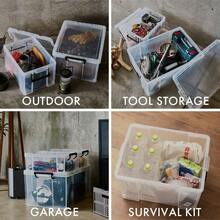 Storage Bins With Lids - 23_660L (Width 43 X Depth 65 X Height 30.5cm) + 01_With Lid - View 5