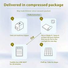 1pc Japanese Tatami Mattress Cover, Breathable & Comfortable, Soft & Cozy, Down Alternative Filling, Light Gray - Light Grey - View 8