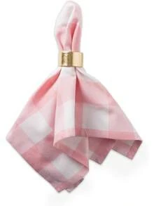 Mantel Cuadrado de Algodón DII, 1.32 x 1.32, Servilleta, Cuadros de Búfalo Rosa y Blanco, Servilleta, 1 - Blanco y negro - Ver 11