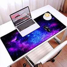 Mouse Pad Gaming XXL para Computadora y Laptop - Alfombrilla Extendida 80x40cm con Base de Goma Antideslizante Diseño Cielo Estrellado Ideal para Juegos y Trabajo - CieloEstrellado - Ver 7