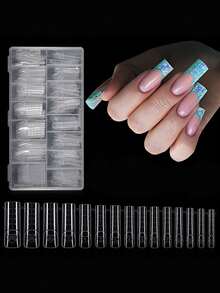 150pcs Nail Dual Form Acrylic French Tip Nail Extension Tool Double Sandwich Dual Forms For Nails