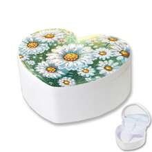 Bộ tranh đính đá DIY 1 cái/8 cái kèm hộp đựng trang sức, họa tiết hoa hướng dương cầu vồng, hoa hồng tím, bướm, cúc, mèo, tranh đính đá hình dạng đặc biệt, hộp đựng trang sức đựng nhẫn, vòng cổ, vòng tay di động, hộp đựng đồ trang điểm có gương, phụ kiện để bàn bằng nhựa và thủy tinh, giá đựng bông tai và dây buộc tóc - Thiết kế tối giản cá nhân hóa, quà tặng Giáng sinh, Lễ Phục sinh, Năm mới, Ngày Valentine, Sinh nhật cho người thân yêu, trang trí bàn làm việc thanh lịch. - Nhiều màu - Xem 14