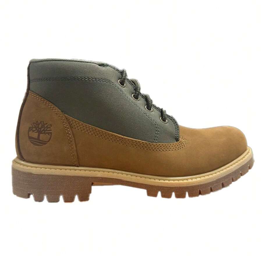 Men's Timberland Heritage Mid Lace Chukka Boot MD Brn Nubuck (TB0A431H A5F) - 棕色 - 查看 1