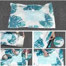 PZW-Bolsas de Almacenamiento de Vacío 12 Pcs Bolsas al Vacio Ropa para Viaje Reutilizables Bolsas de Compresión con Bomba Vacio Eléctrica Ahorro Espacio para Guardar Cobijas Edredones8766 - Hojasdemonstera12unidades - Ver 5