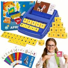 Juego Didacticos 2 en 1 de Numeros y Letras Español Alfabetizacion Interesante Juego con 64 Tarjetas Flash 128 Palabras Juguetes Educativos Montessori Regalo para Niños y Niñas de 3 4 5 6 7 8 AñosDuradero y cultiva el interés de los niños - Multicolor - Ver 2